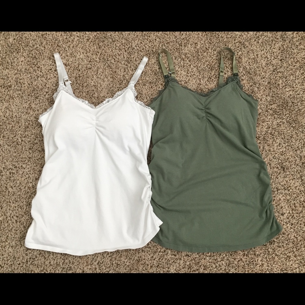 2 Small Jessica Simpson Nursing Tank Tops